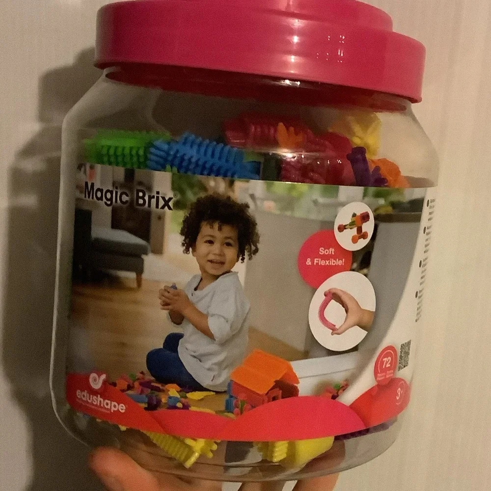 Magic Brix Building Set - Pink and Multicolor